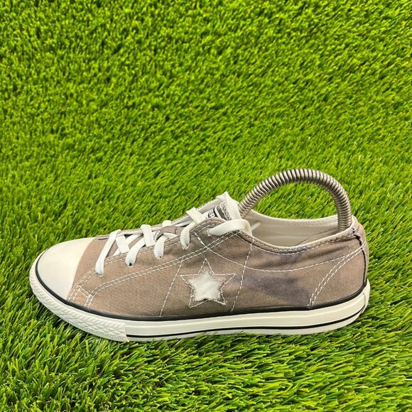 Convers Chuck Taylor One Star Boys Size 5.5Y Brown White Walking Shoes Sneakers - Picture 3 of 10